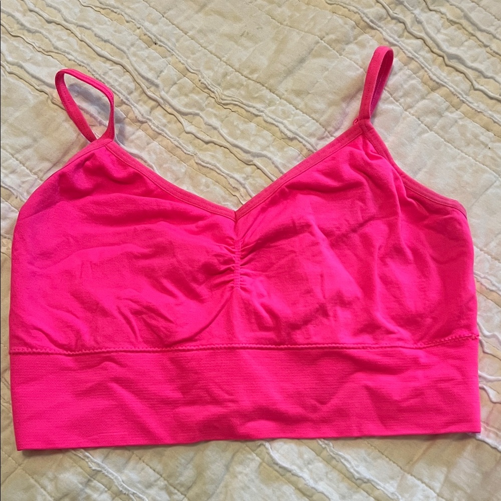 Neon Pink Sports Bra